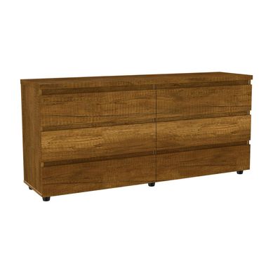 Cmoda 6 cajones caramelo 150x40x70 cm