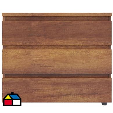 Cmoda 3 cajones caramelo 80x40x70 cm.