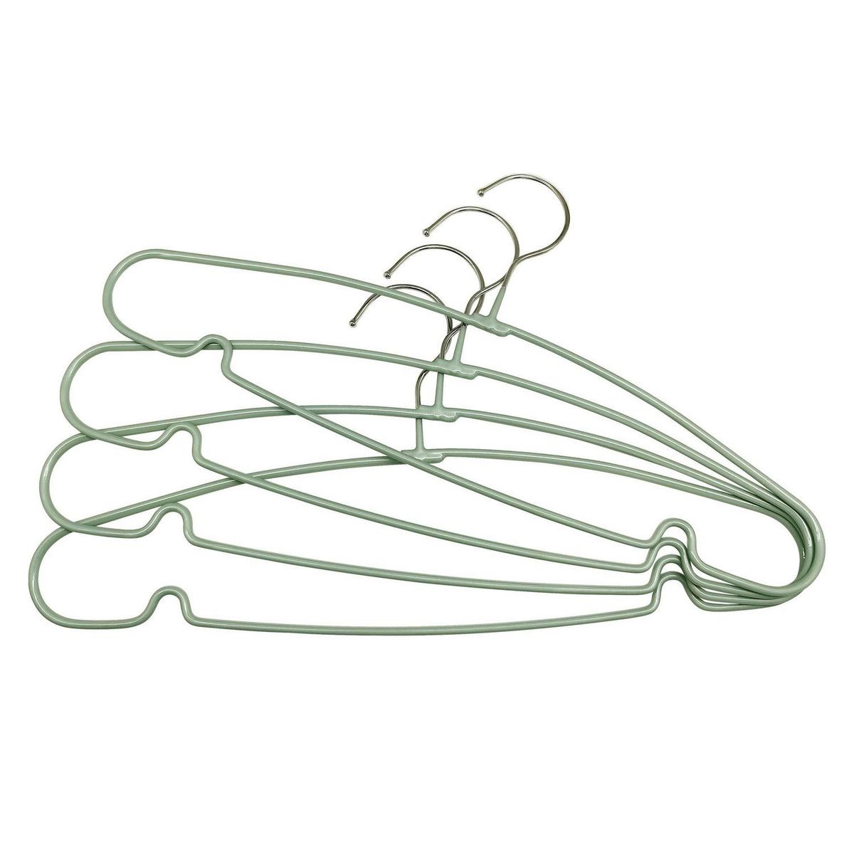 JUST HOME COLLECTION - Set 10 colgadores ropa metalicos