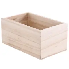 IDESIGN - Caja Madera 12.7x8.59x6.99 cm 0.1 l Natural
