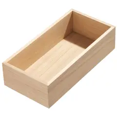 IDESIGN - Caja Madera 25.4x12.7x6.35 cm 0.2 l Natural