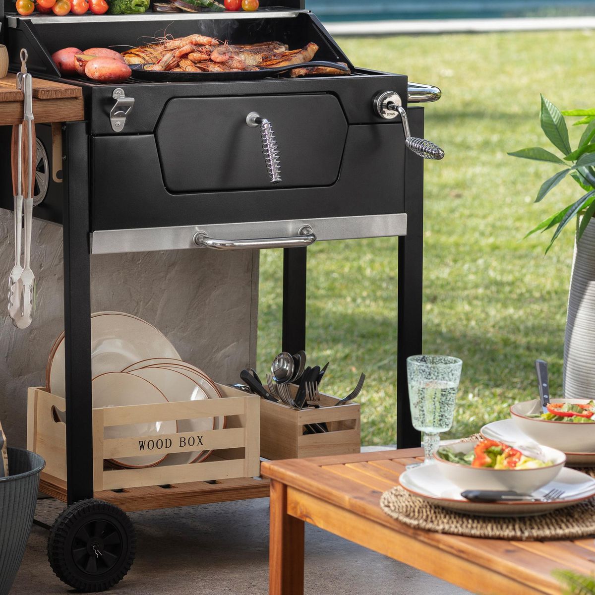 IDESIGN - Caja Madera 25x12.7x10 cm 0.3 l Natural