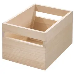 IDESIGN - Caja Madera 25.4x19.05x15.24 cm 0.5 l Natural