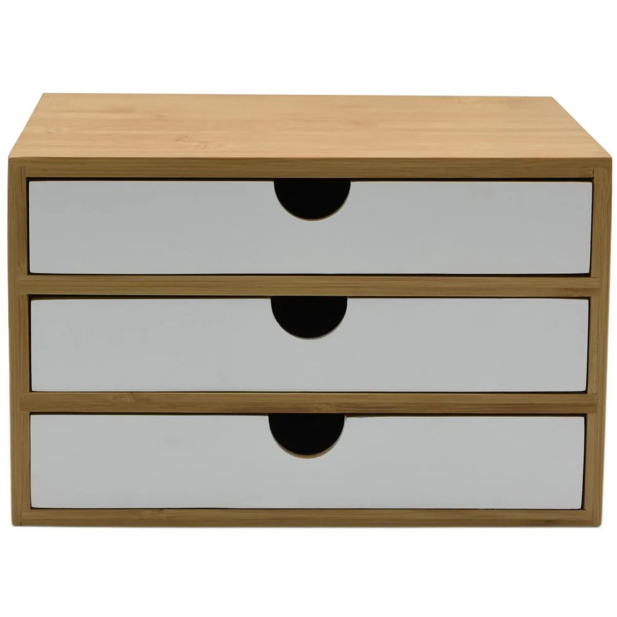 JUST HOME COLLECTION - Cajonera 3 Cajón(es) Bambu 18x15x23.5 cm Café