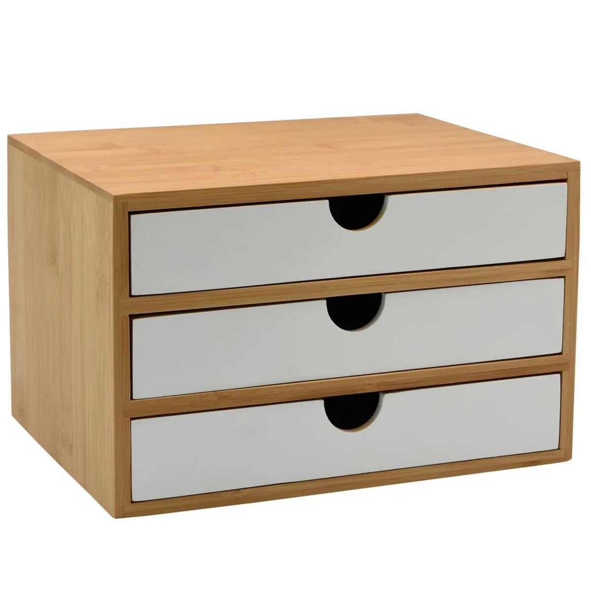 JUST HOME COLLECTION - Cajonera 3 Cajón(es) Bambu 18x15x23.5 cm Café