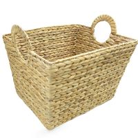 Canasto fibra tejido 43x35x28,5 cm