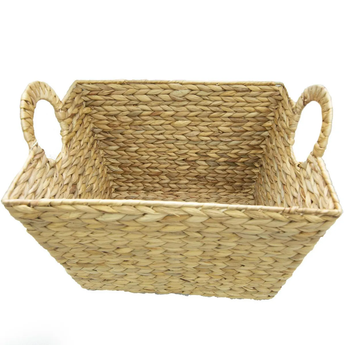 JUST HOME COLLECTION - Canasto fibra tejido 43x35x28,5 cm