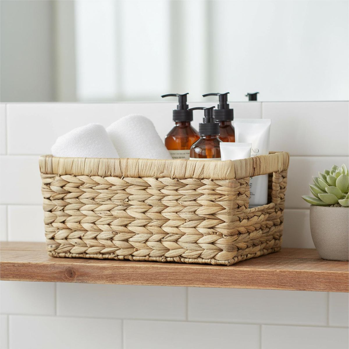 JUST HOME COLLECTION - Canasto fibra 34x25x20 cm