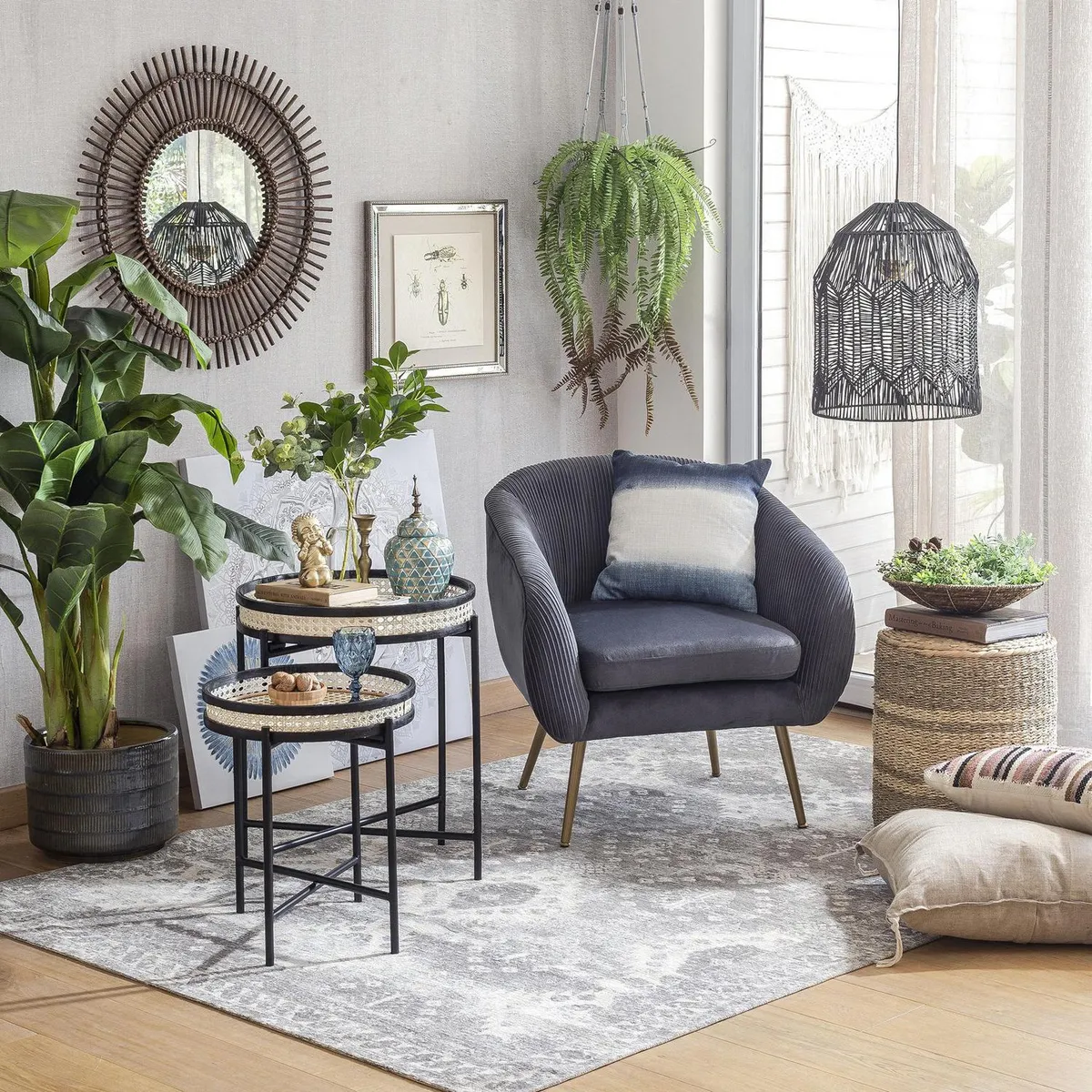 HOMY - Mesita redonda 40x40x45 cm