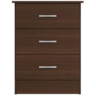 Cmoda 3 cajones nogal 60x39x78 cm.