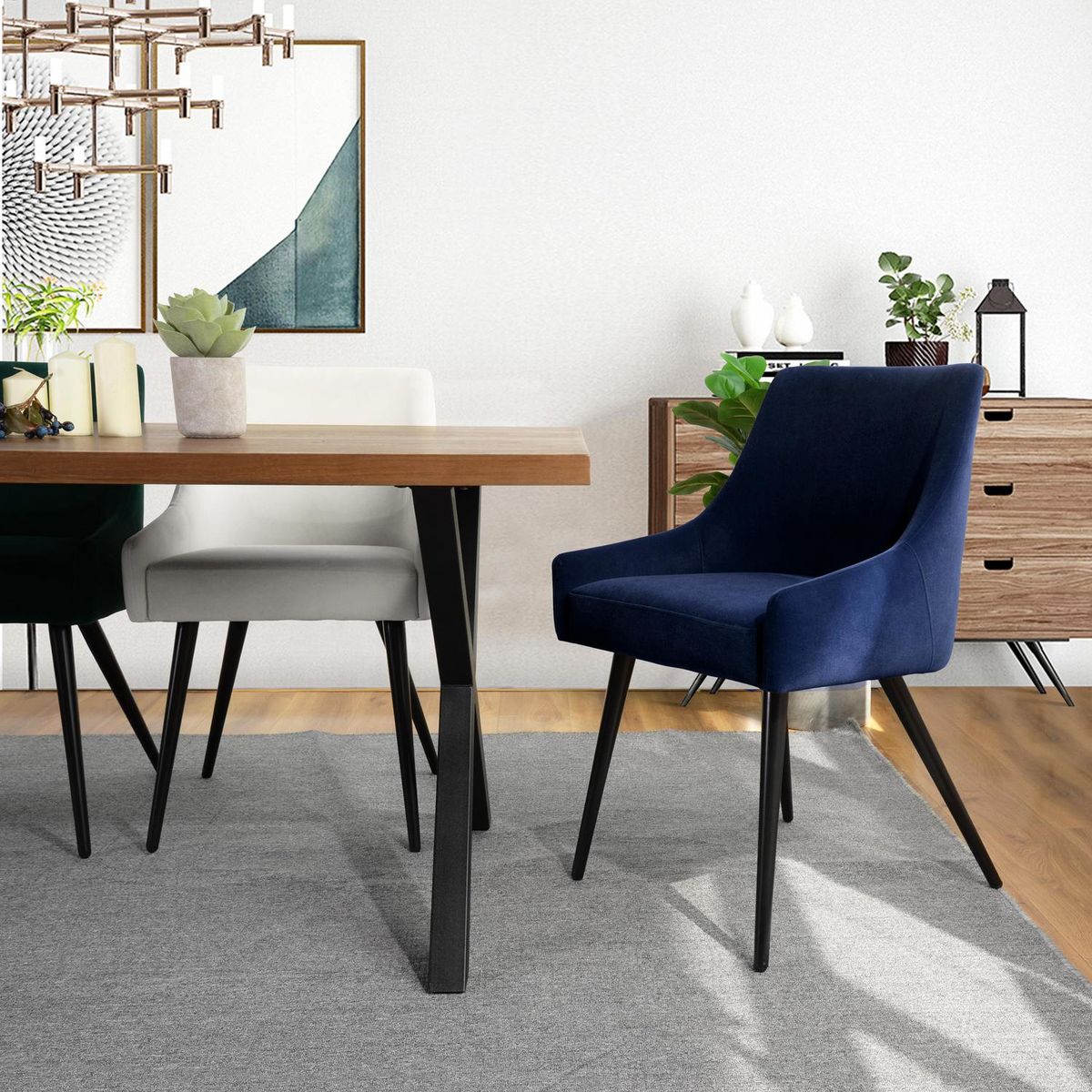 Silla Jensen Azul 88.5x57x53 cm, marca JUST HOME COLLECTION - Foto Principal