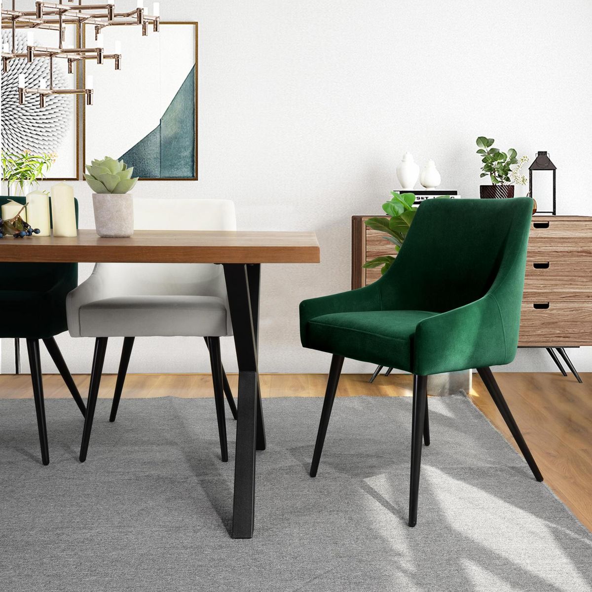 JUST HOME COLLECTION - Silla Jensen Verde 88.5x57x53 cm