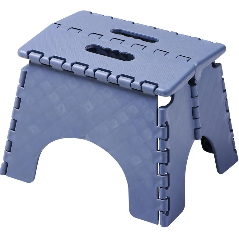 Taburete Alzador Plegable Azul 24.5x30.5x21.5 cm