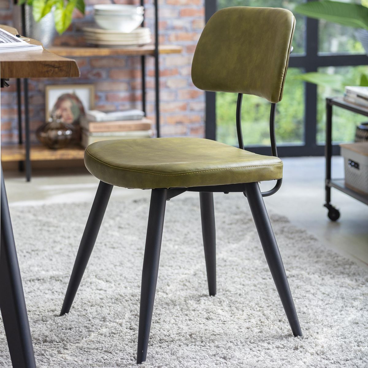 HOMY - Silla Barnaby Verde Olivo 85x54x49 cm