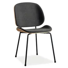HOMY - Silla 56x47x80 cm. Madera, Gris