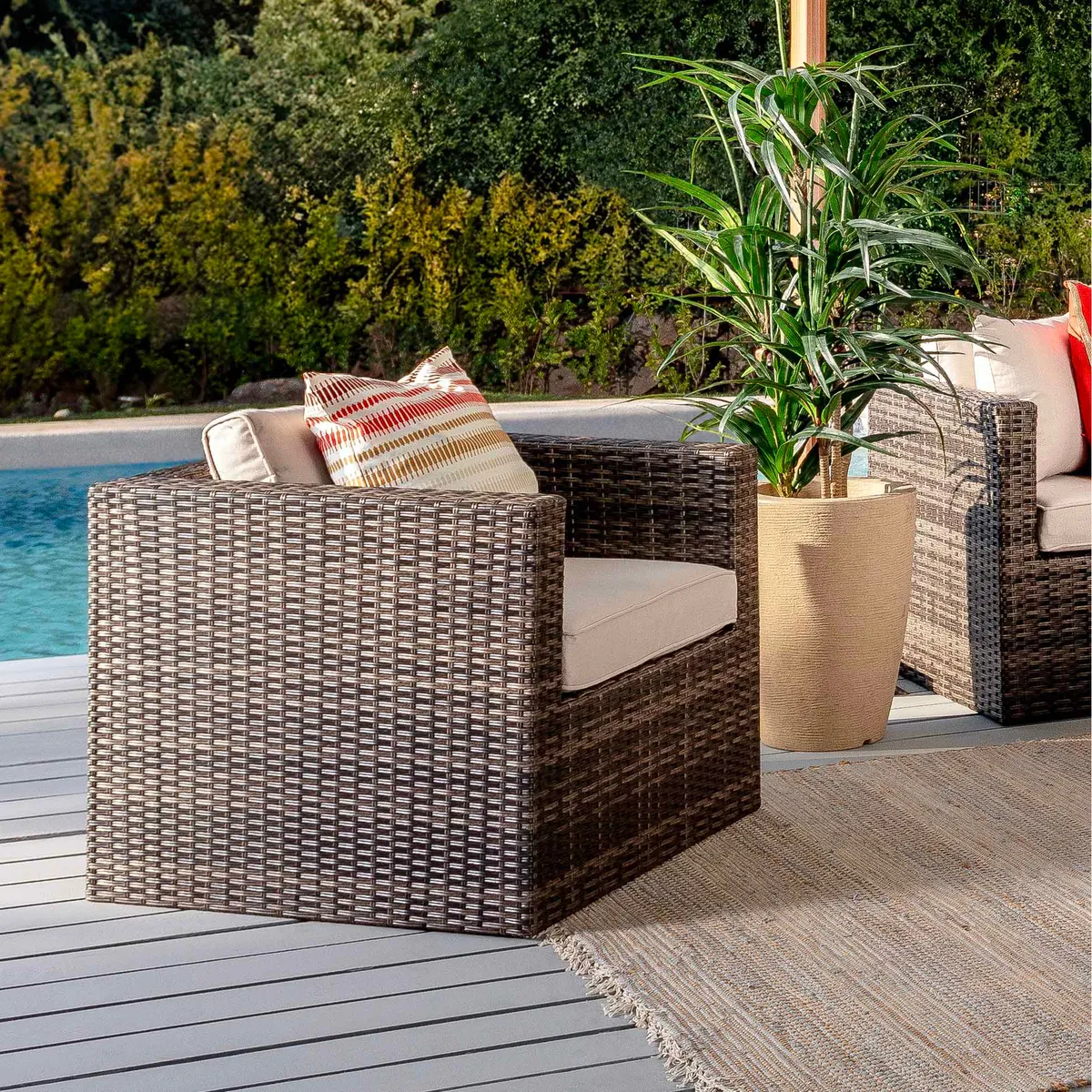 JUST HOME COLLECTION - Planta Artificial Palmera 166 cm Verde