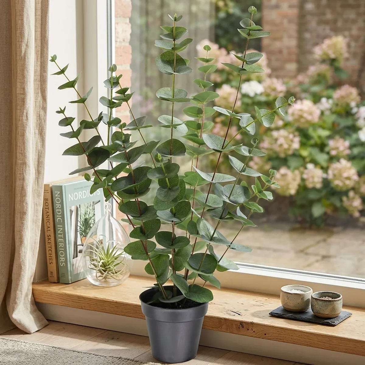 Planta Artificial Eucaliptus 59 cm Verde, marca JUST HOME COLLECTION - Foto 2