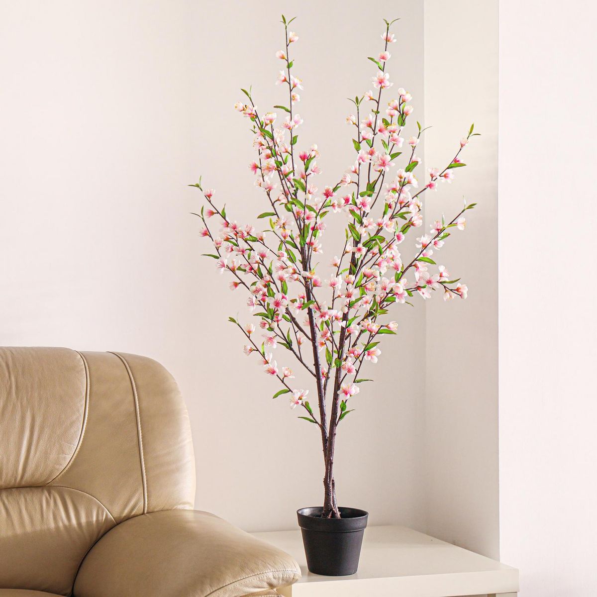 JUST HOME COLLECTION - Planta Artificial Flor Durazno 129 cm Verde