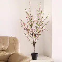 JUST HOME COLLECTION - Planta artificial flor durazno 129 cm