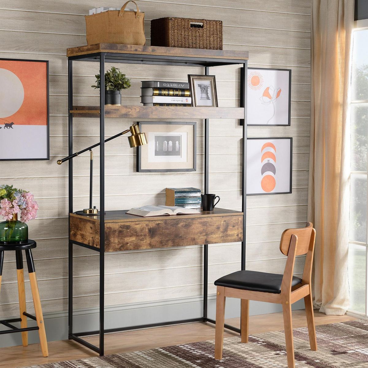 JUST HOME COLLECTION - Escritorio repisas S