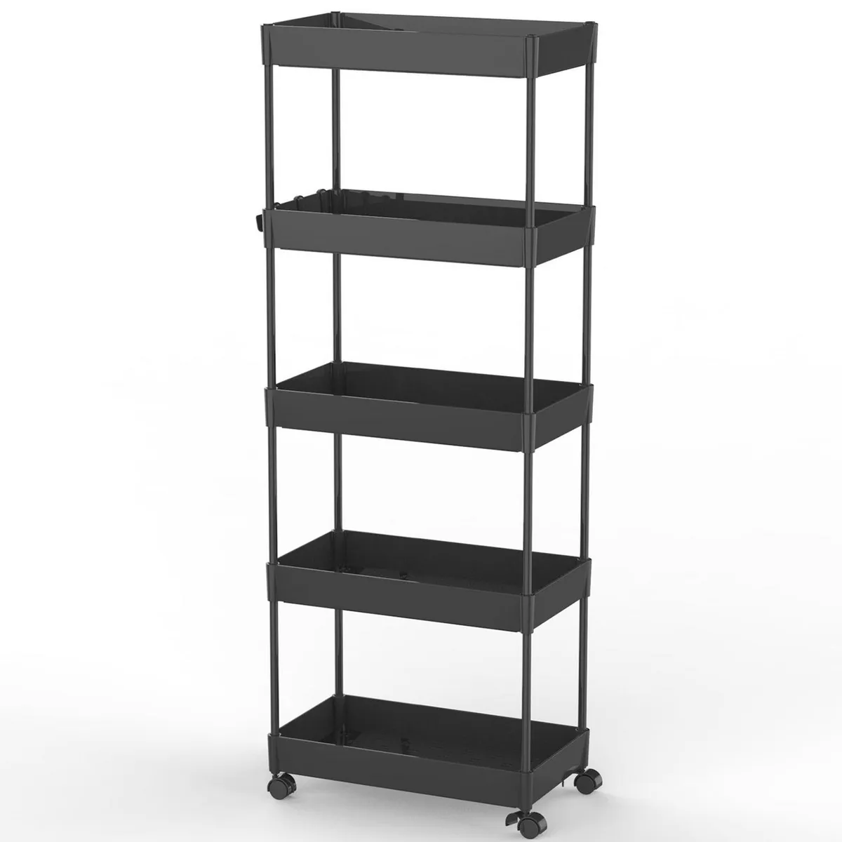 JUST HOME COLLECTION - Carro Organizador 22x110.5x40 cm Negro