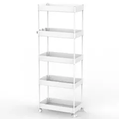 JUST HOME COLLECTION - Carro Organizador 22x110.5x40 cm Blanco