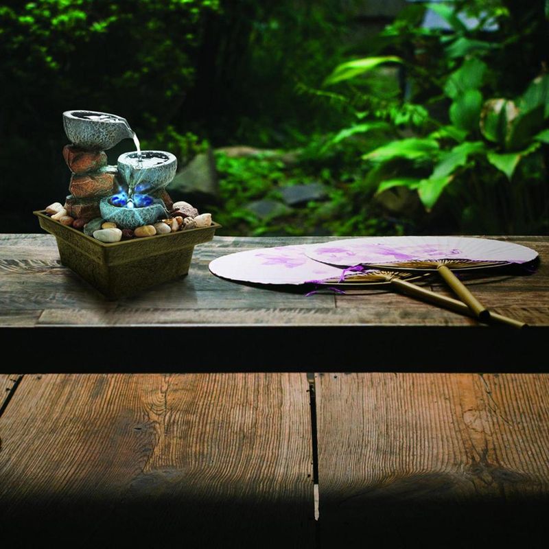 JUST HOME COLLECTION - Fuente de agua a pilas Lisboa 18,5 cm