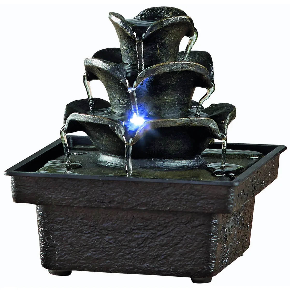 JUST HOME COLLECTION - Fuente de agua a pilas Sintra 18,5 cm