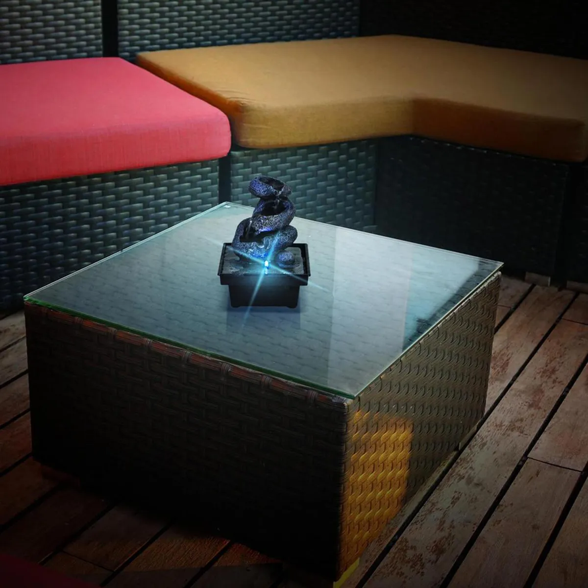 JUST HOME COLLECTION - Fuente de agua a pilas Lagos 18,5 cm