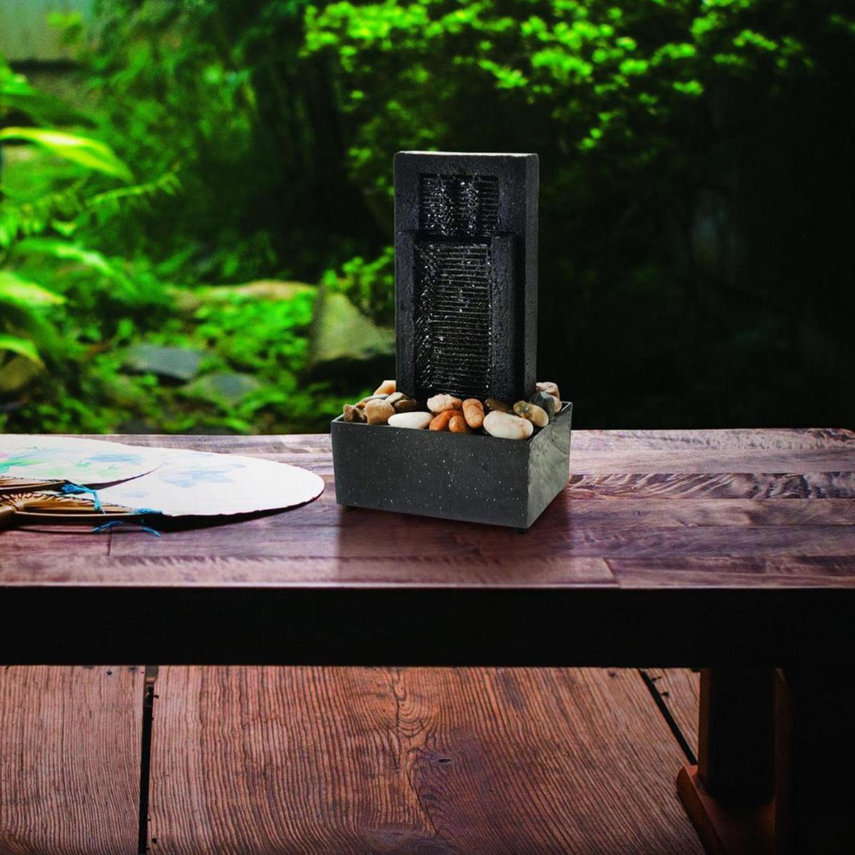 JUST HOME COLLECTION - Fuente de agua a pilas Almada 18,5 cm