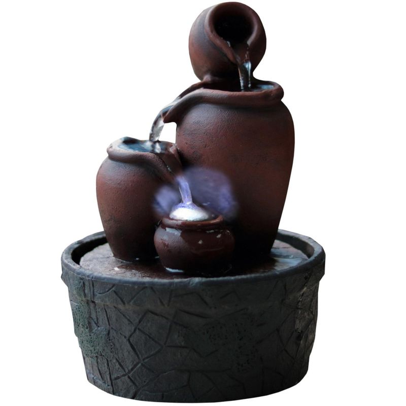 JUST HOME COLLECTION - Fuente de agua a pilas Estoril 18,5 cm