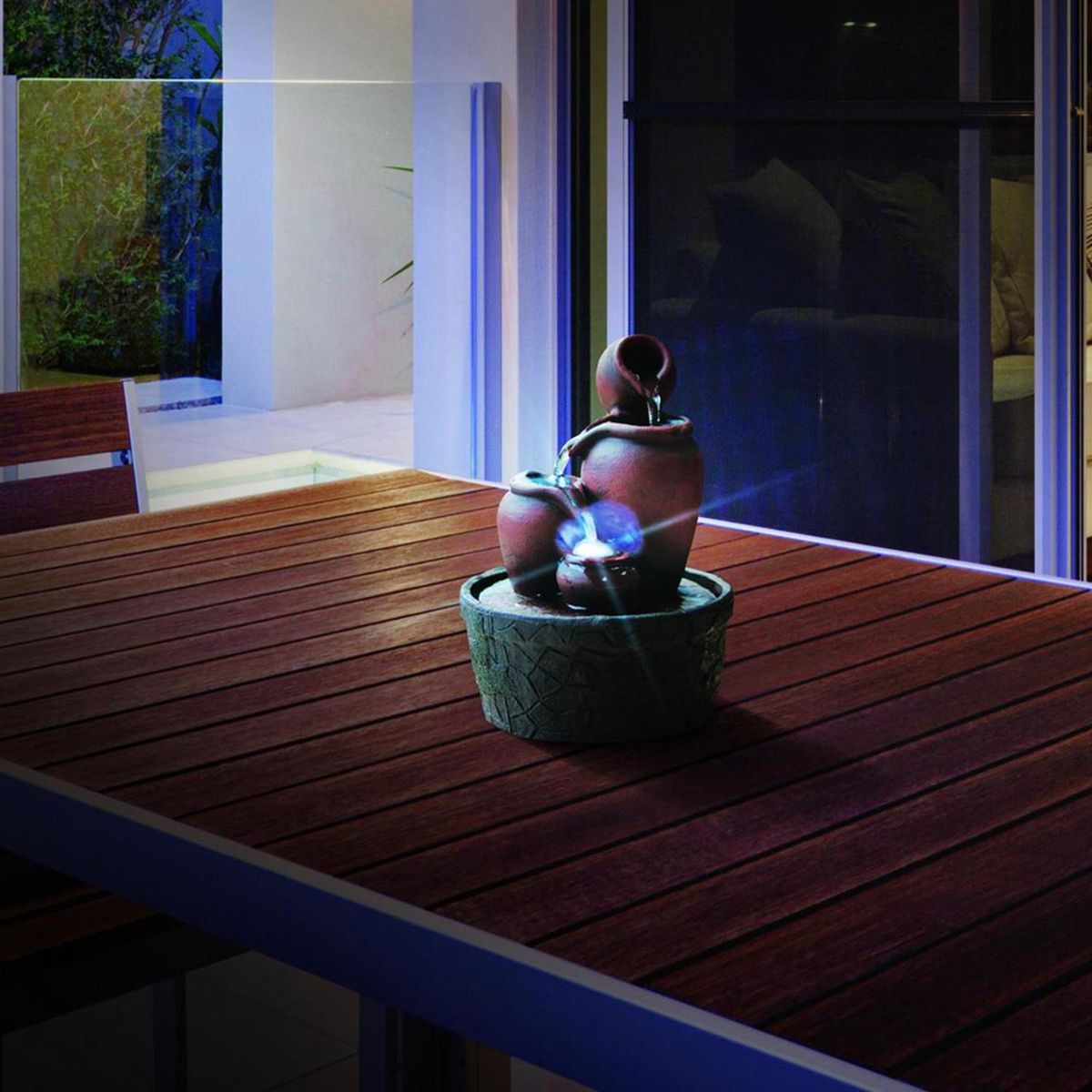 JUST HOME COLLECTION - Fuente de agua a pilas Estoril 18,5 cm