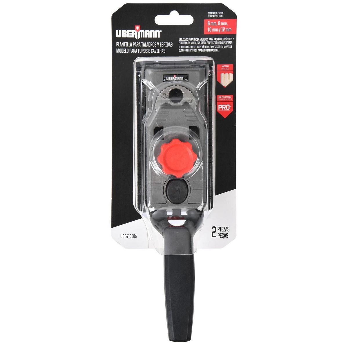 UBERMANN - Base guía perforación 6,8,10,12 mm