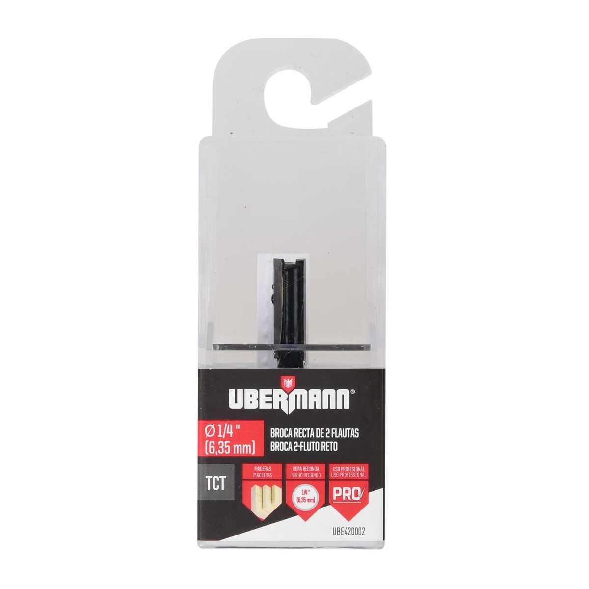 UBERMANN - Fresa recta 1/4x25/32" uber