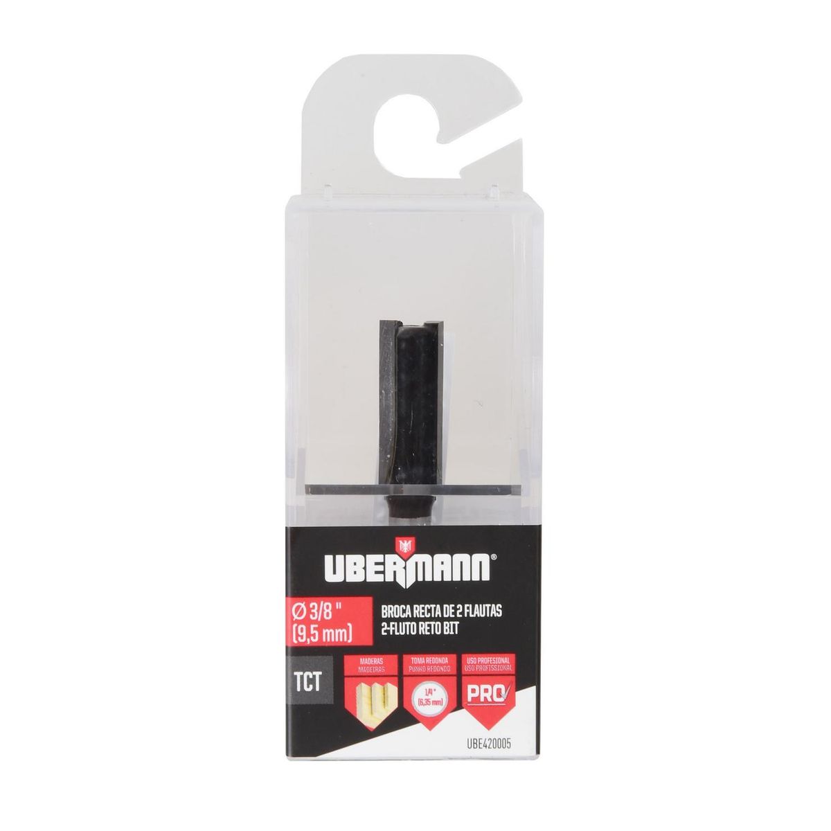 UBERMANN - Fresa recta 3/8x1" ubermann