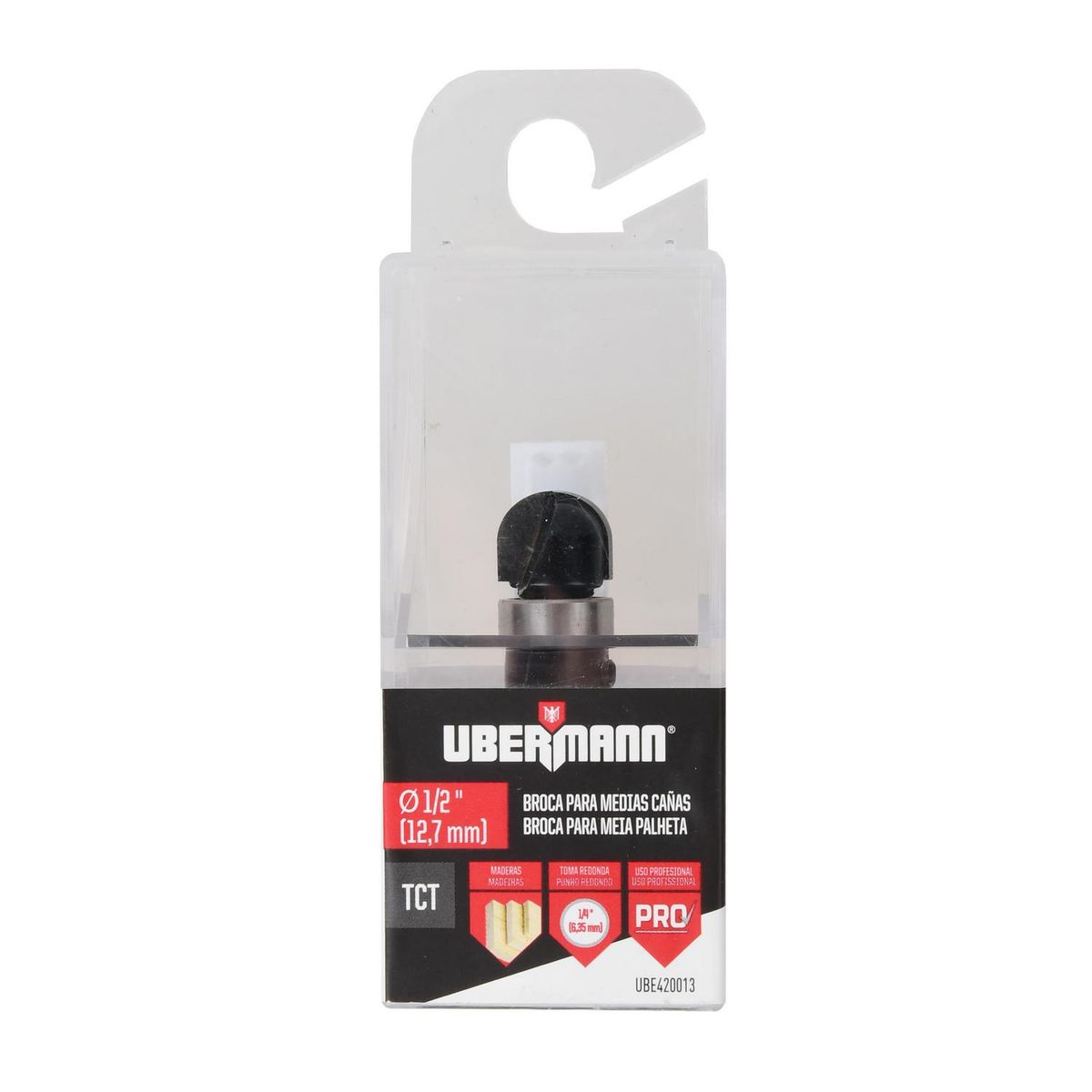 UBERMANN - Fresa concava 1/2x3/8" uberm