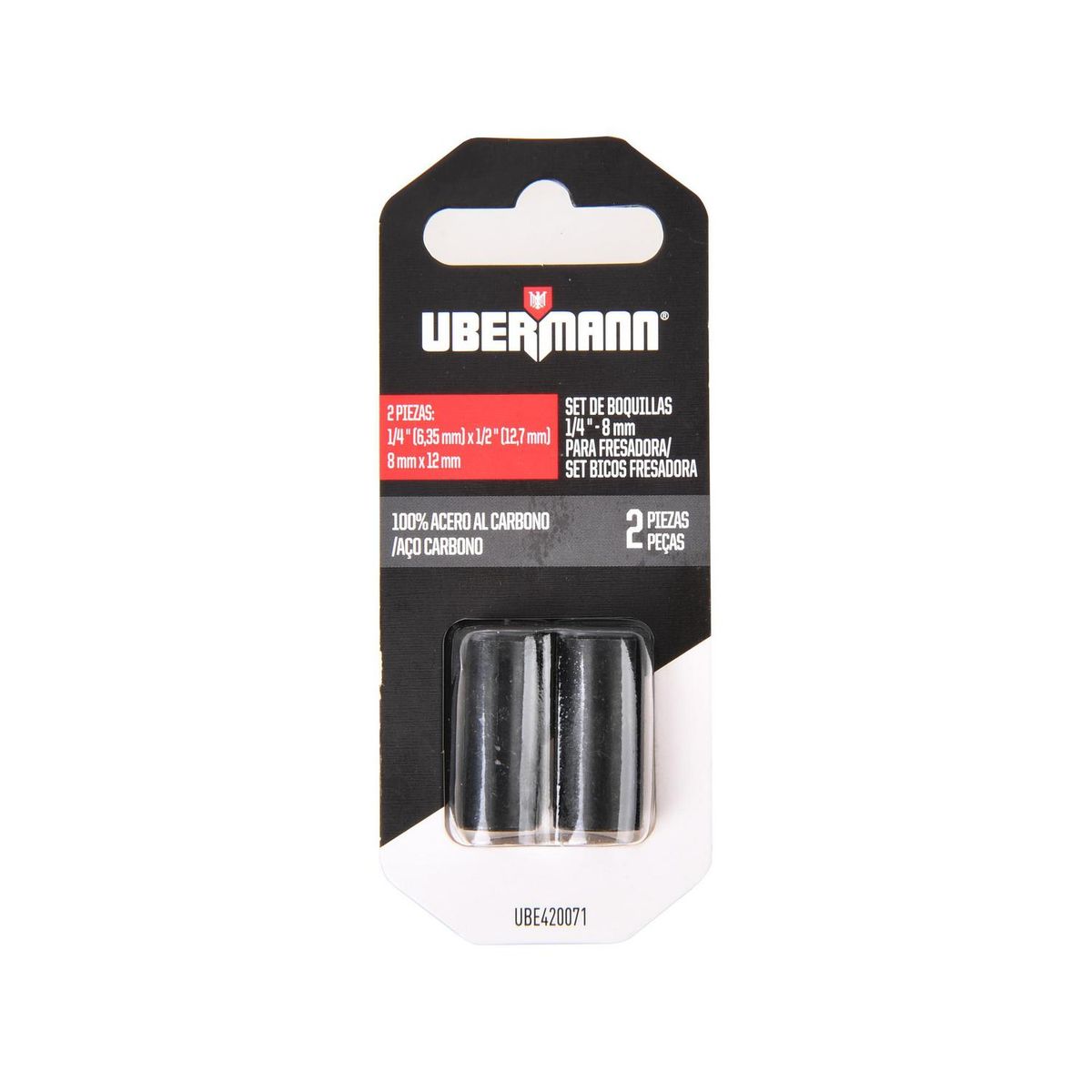 UBERMANN - set 2 pinzas 6mm y 8mmx12mm