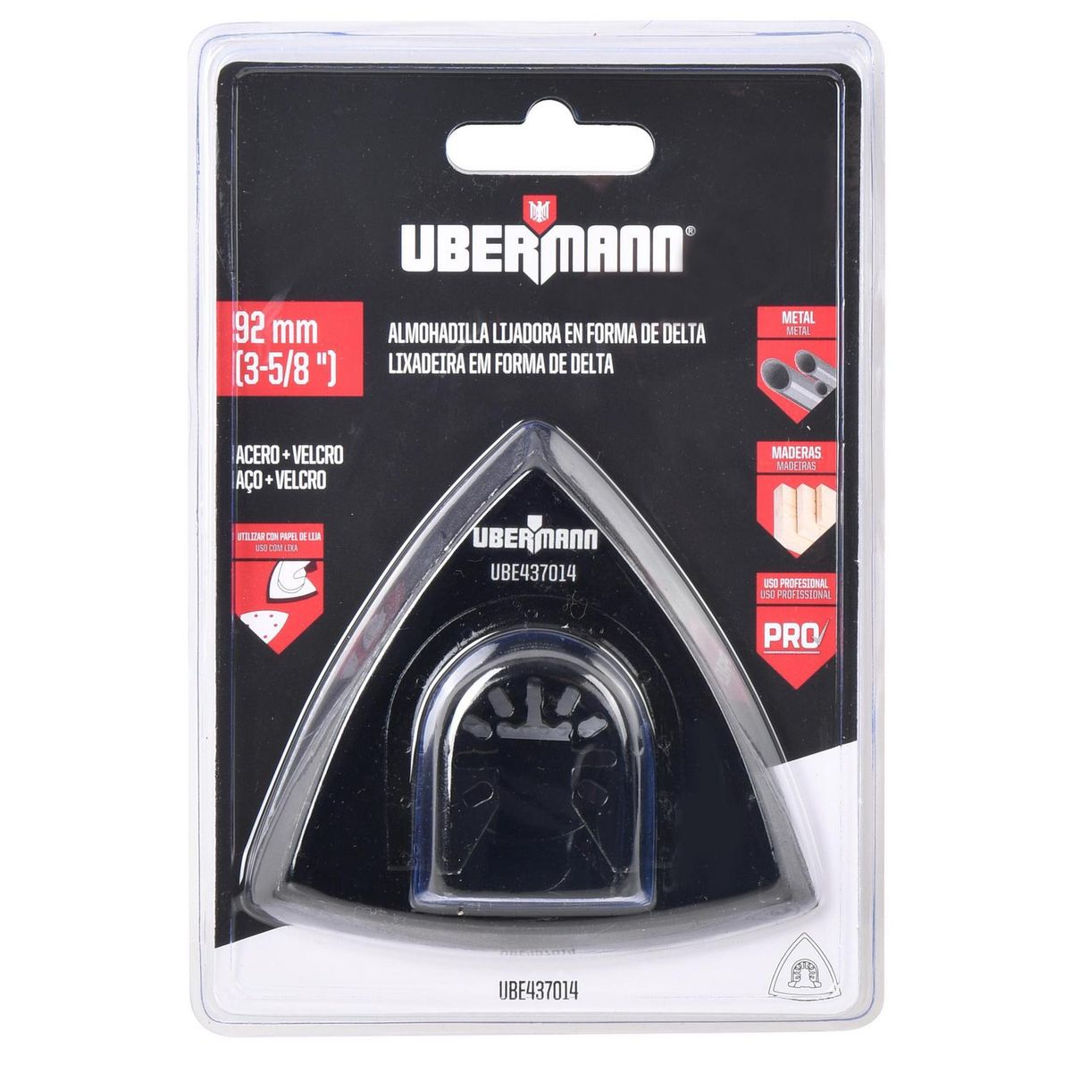 UBERMANN - Base delta velcro 92 mm