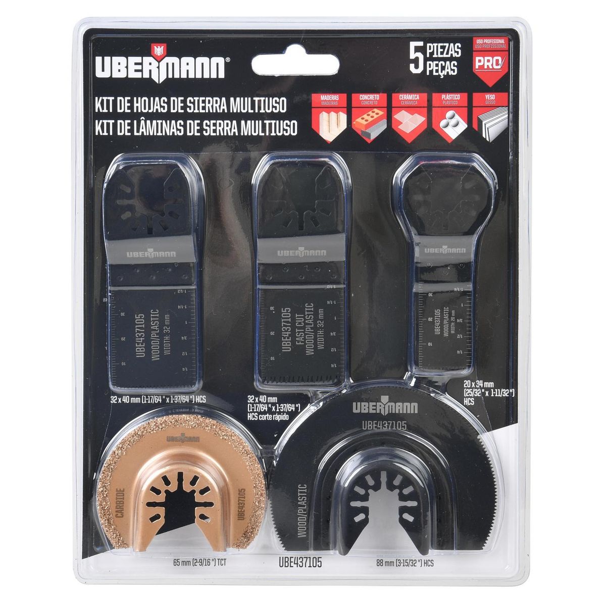 UBERMANN - Set 5 unid multiherramienta