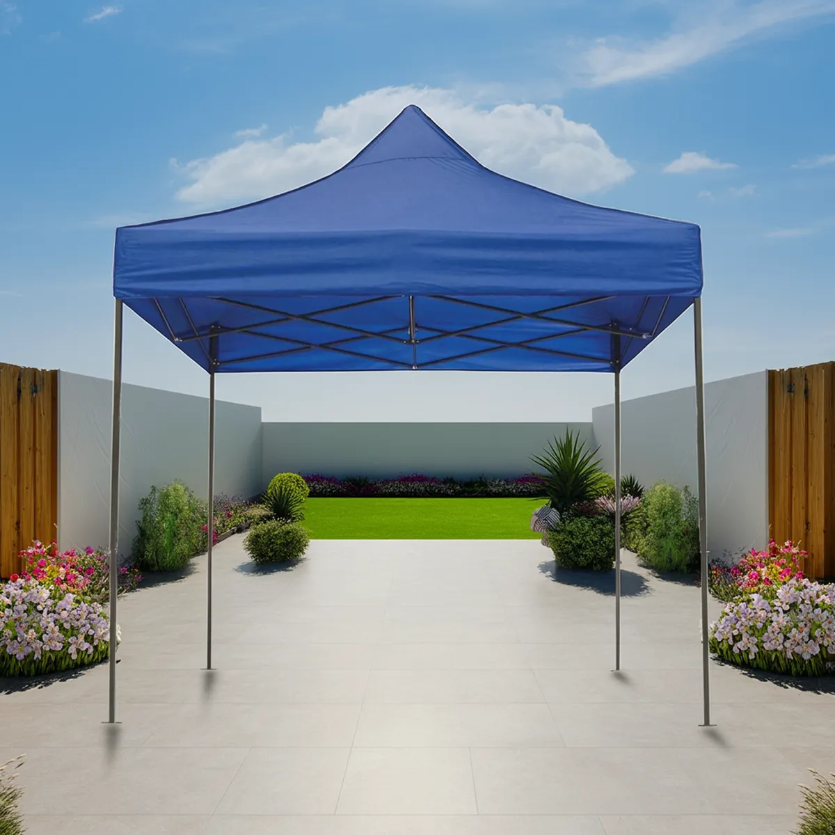 JUST HOME COLLECTION - Toldo Plegable 3x3 metros Azul