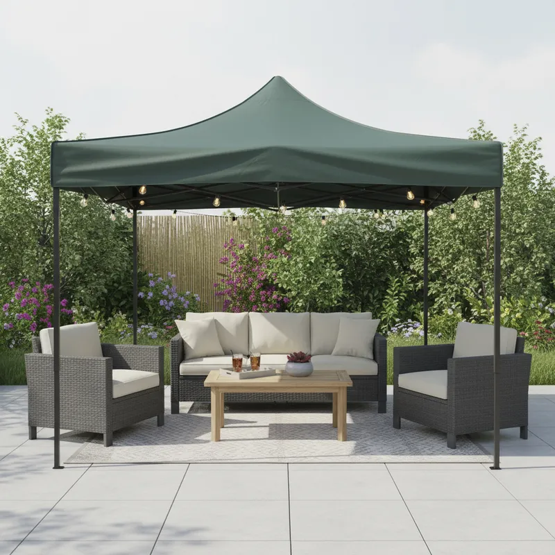 JUST HOME COLLECTION - Toldo Plegable 3x3 metros Verde