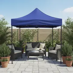 JUST HOME COLLECTION - Toldo Plegable 2x2 metros Azul