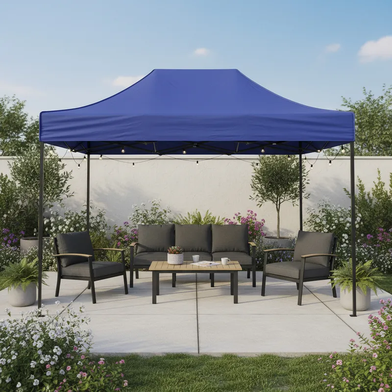 JUST HOME COLLECTION - Toldo Plegable 2x3 metros Azul