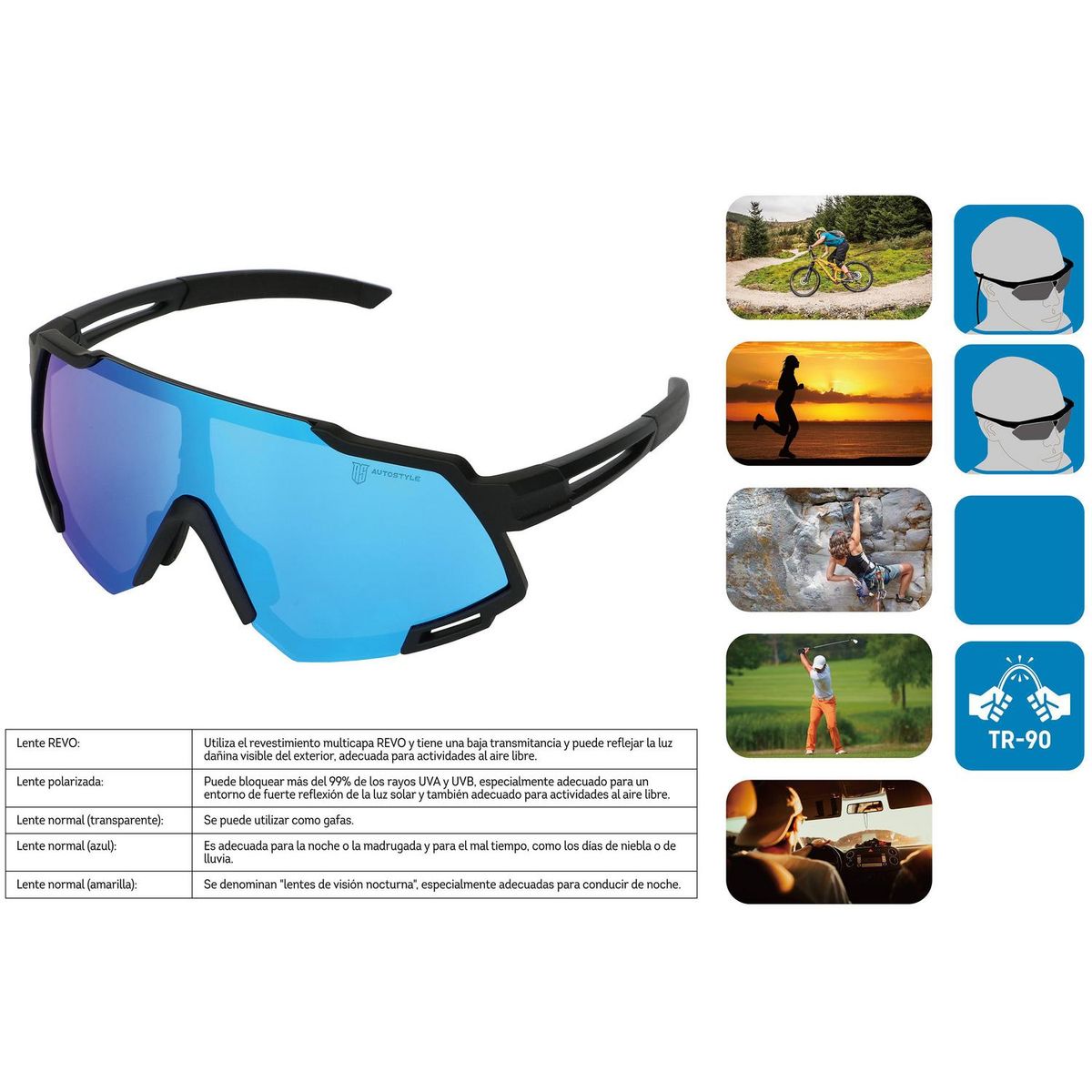 AUTOSTYLE - Lente intercambiable 400 uv