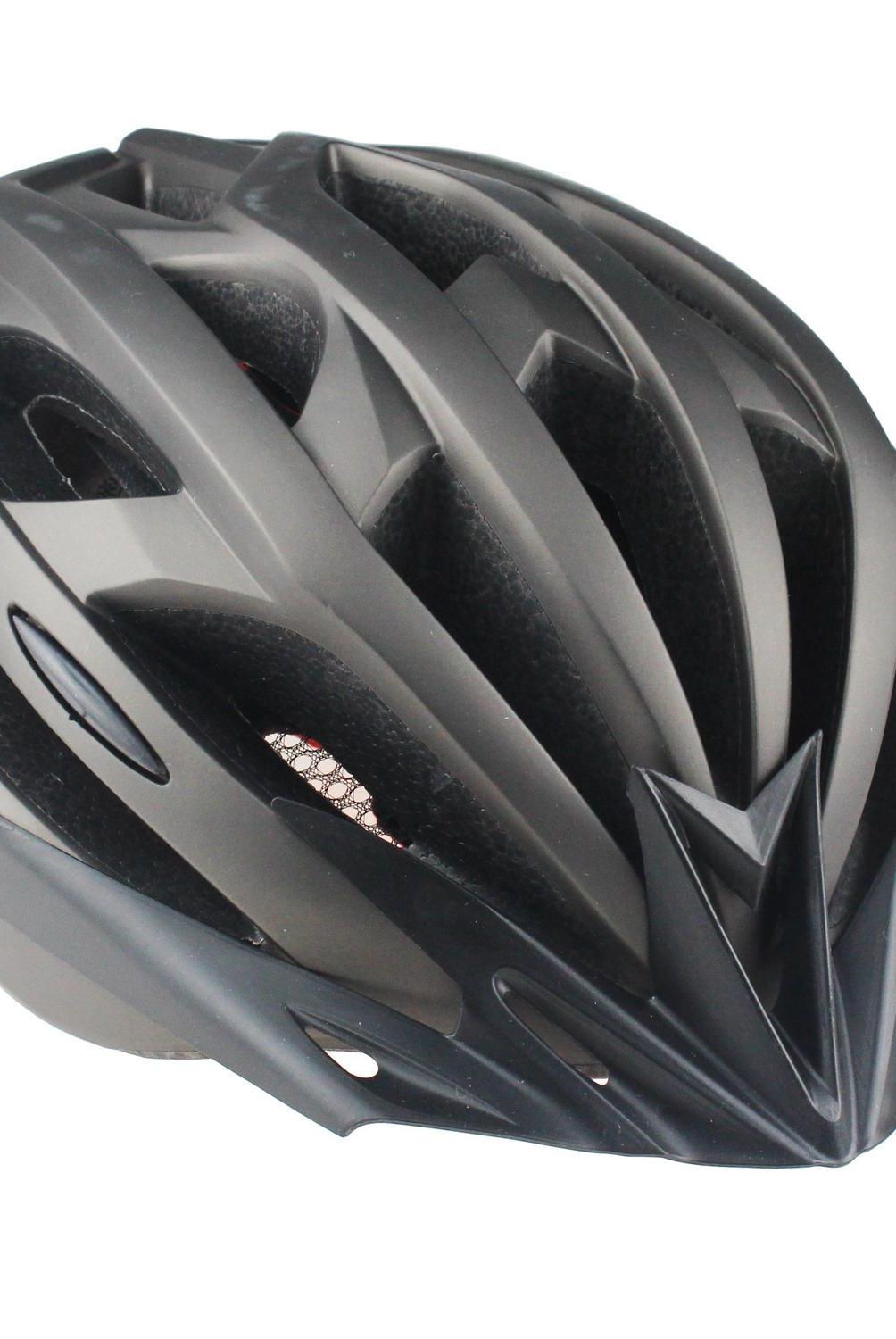 AUTOSTYLE - Casco negro bicicleta con luz M