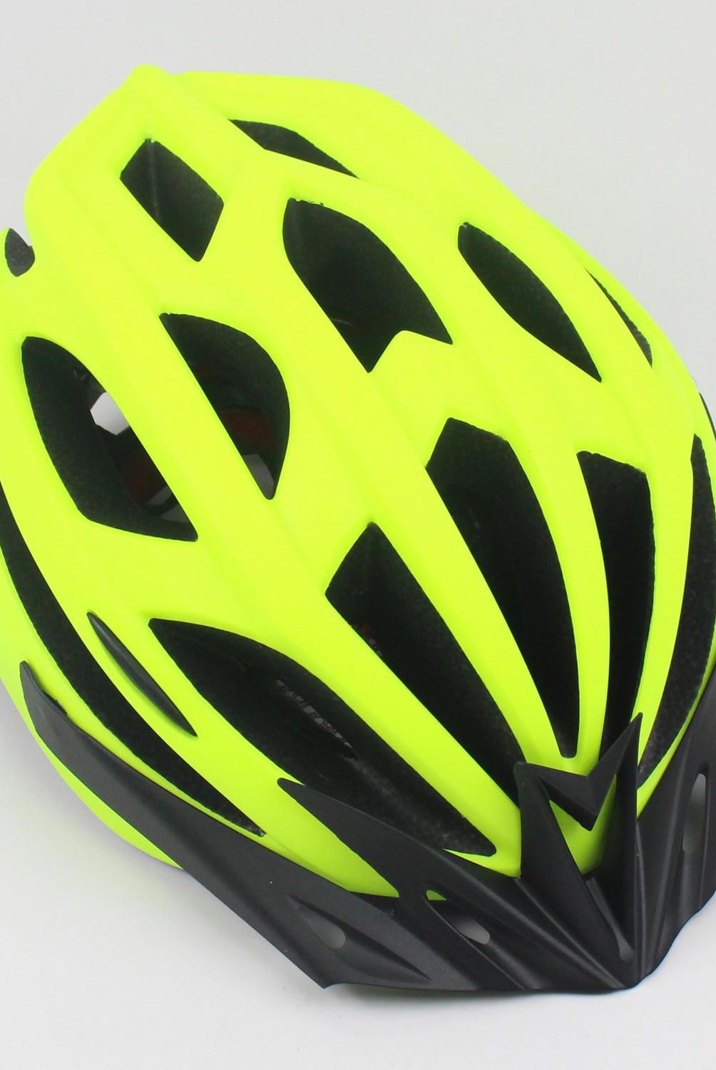 AUTOSTYLE - Casco amarillo bicicleta con luz M