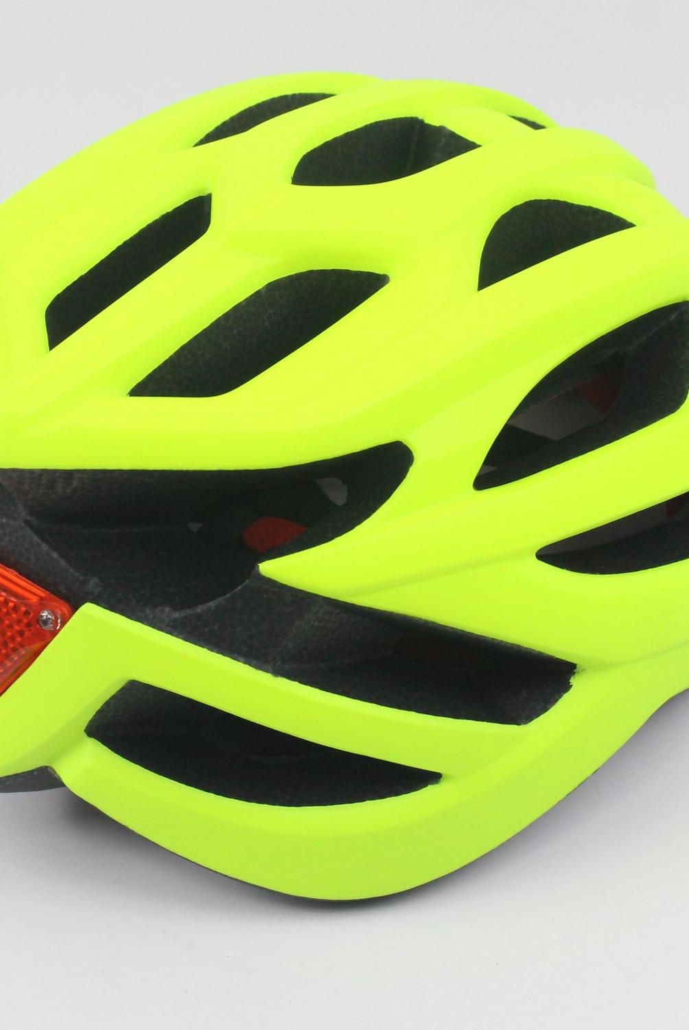 AUTOSTYLE - Casco amarillo bicicleta con luz M