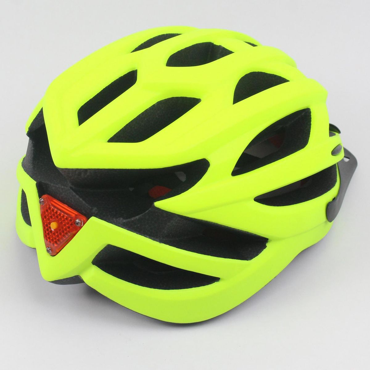 AUTOSTYLE - Casco Bicicleta Autostyle Amarillo Con Luz Trasera Talla M Seguridad