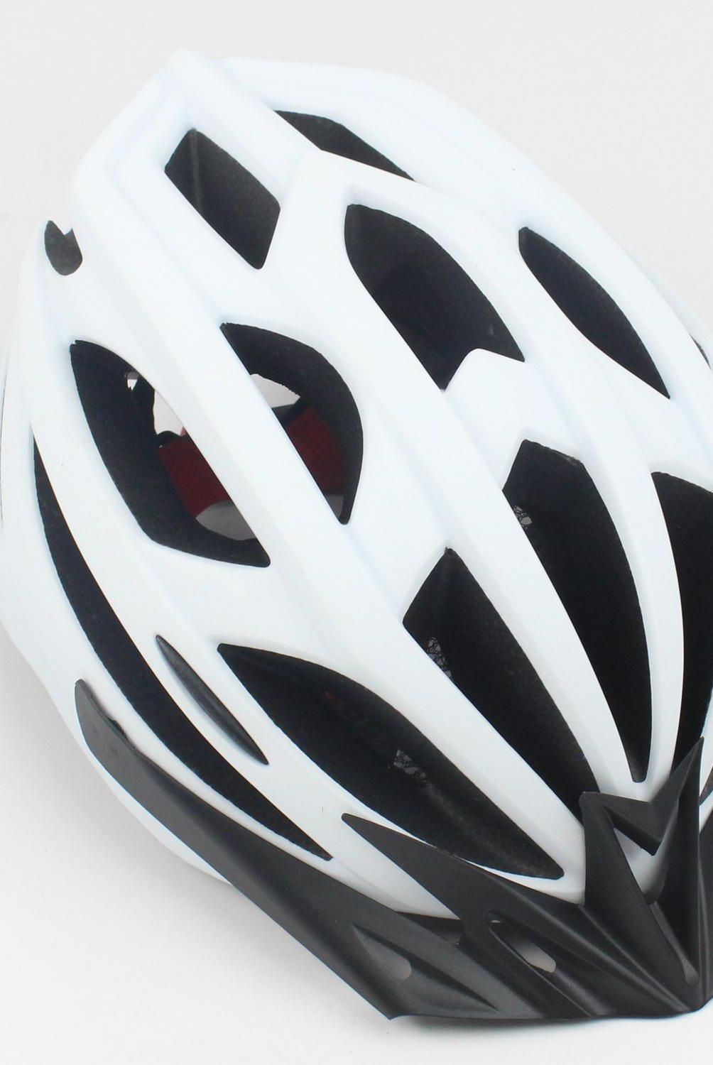 AUTOSTYLE - Casco blanco bicicleta con luz M