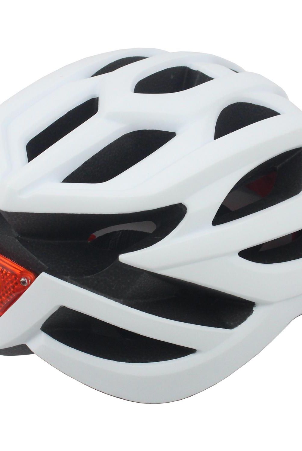 AUTOSTYLE - Casco blanco bicicleta con luz M